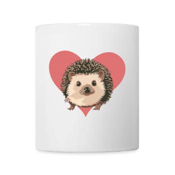 Igel Stachelschwein Spitz - Tasse - Weiß - Vorne