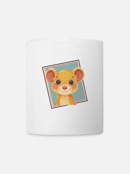 Maus Käse Mäusezähnchen - Tasse - Weiß