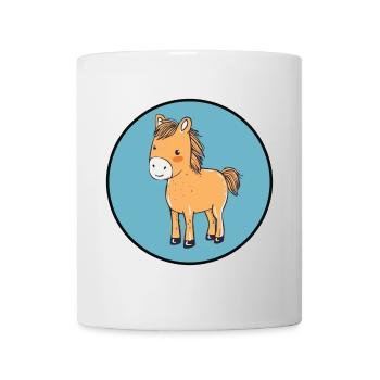 Pferde Pferd Ponyhof - Tasse - Weiß - Vorne