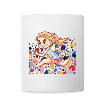 Course à pied de triathlon - Mug blanc - blanc - Devant