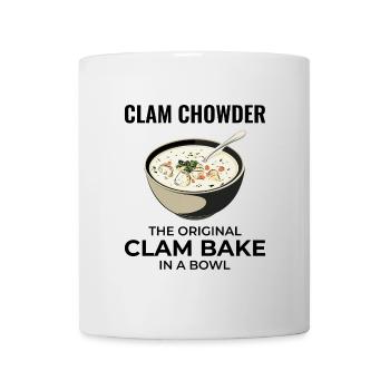 Muschelsuppe Schalentiere urkomische Meeresfrüchtesuppe - Tasse - Weiß - Vorne
