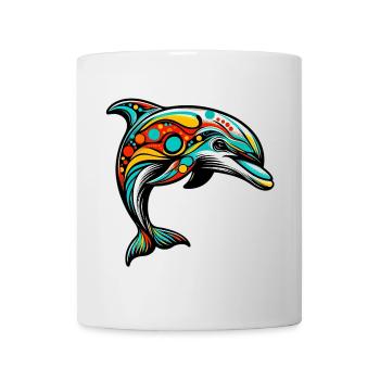 Dauphin - Mug blanc - blanc - Devant