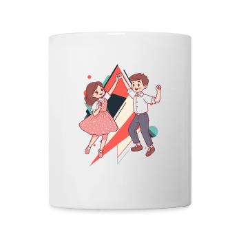 Tanzpaar Foxtrott - Tasse - Weiß - Vorne