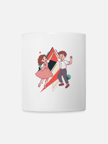 Tanzpaar Foxtrott - Tasse - Weiß