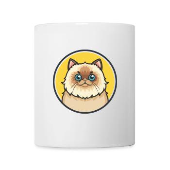 Colorpoint Chat Persan Race Dessin animé Kawaii Animal - Mug blanc - blanc - Devant