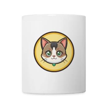 Verdünnte Kattunkatze Rasse Cartoon Kawaii Tier Haustier - Tasse - Weiß - Vorne