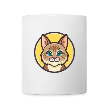 Bobtail américain Chat Race Dessin animé Kawaii Animal - Mug blanc - blanc - Devant