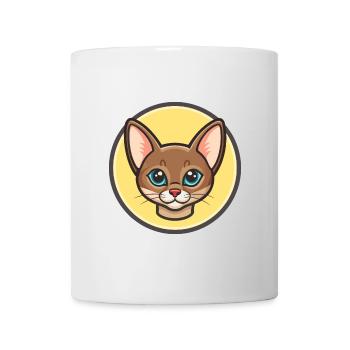Havanna Braune Katzenrasse Karikatur Kawaii Tier Haustier - Tasse - Weiß - Vorne