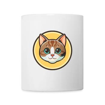 American Wirehair Cat Breed Cartoon Kawaii Animal - Mug - white - Front