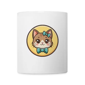Chantilly Tiffany Katzenrasse Cartoon Kawaii Tier - Tasse - Weiß - Vorne