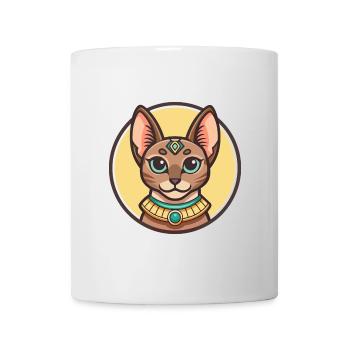 Egyptian Mau Cat Breed Cartoon Kawaii Animal Pet - Mug - white - Front