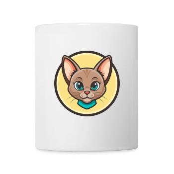 Korat Chat Race Dessin Animé Kawaii Animal Pet - Mug blanc - blanc - Devant