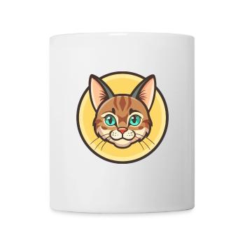 Manx Chat Race Dessin animé Kawaii Animal Pet - Mug blanc - blanc - Devant
