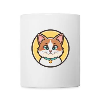 Turc Van Chat Race Dessin Animé Kawaii Animal Pet - Mug blanc - blanc - Devant