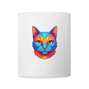 Chartreux Cat Breed Cartoon Kawaii Animal Pet - Mug - white - Front