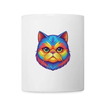 Exotische Kurzhaarkatze Rasse Cartoon Kawaii Tier P - Tasse - Weiß - Vorne