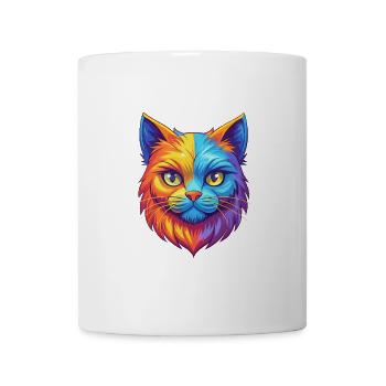 Scottish Straight Cat Breed Cartoon Kawaii Animal - Mug - white - Front