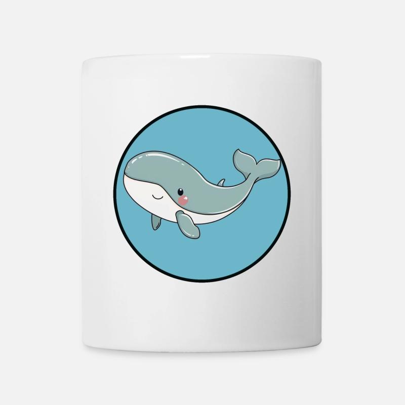 Wal Unter Wasser Meerestier - Tasse - Weiß