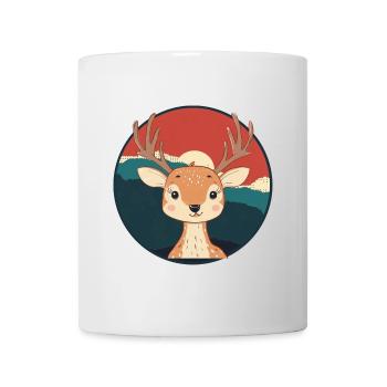 Hirsch Waldbewohner Hirschgeweih - Tasse - Weiß - Vorne