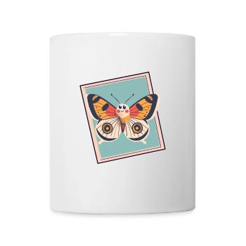 Schmetterling Sommer Butterfly - Tasse - Weiß - Vorne