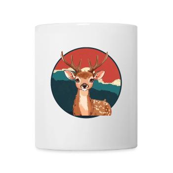 Hirschgeweih Elch Waldbewohner - Tasse - Weiß - Vorne