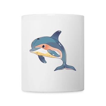 Delfin Delfine Meeresbewohner - Tasse - Weiß - Vorne