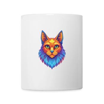Turkish Angora Cat Breed Cartoon Kawaii Animal Pet - Mug - white - Front