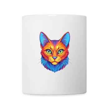 Chat Somali Shorthair Race Dessin animé Kawaii Animal P - Mug blanc - blanc - Devant
