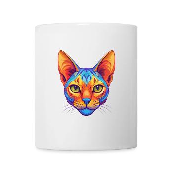 Ocicat Chat Race Dessin Animé Kawaii Animal Pet - Mug blanc - blanc - Devant