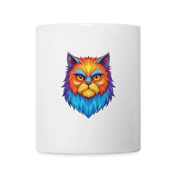 Persische Katze Rasse Karikatur Kawaii Tier Haustier - Tasse - Weiß - Vorne