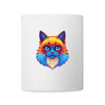 Ragdoll Katze Rasse Cartoon Kawaii Tier Haustier - Tasse - Weiß - Vorne