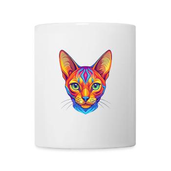 Ocicat Chat Race Dessin Animé Kawaii Animal Pet - Mug blanc - blanc - Devant
