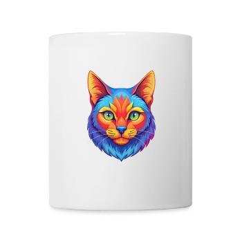 Manx Chat Race Dessin animé Kawaii Animal Pet - Mug blanc - blanc - Devant