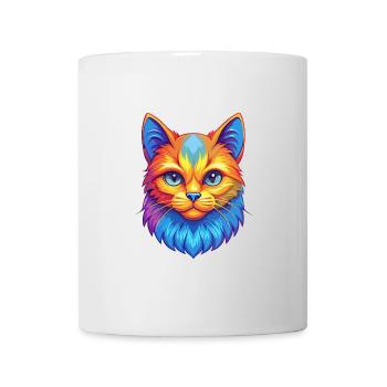 Hantilly Tiffany Katzenrasse Cartoon Kawaii Tier P - Tasse - Weiß - Vorne