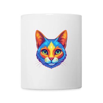 Japanische Bobtail Katze Rasse Karikatur Kawaii Tier P - Tasse - Weiß - Vorne