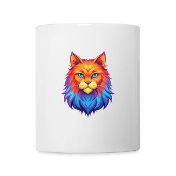Ingwer Langhaar Katze Rasse Cartoon Kawaii Tier Pe - Tasse - Weiß - Vorne