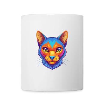 Havanna Braune Katzenrasse Karikatur Kawaii Tier Haustier - Tasse - Weiß - Vorne