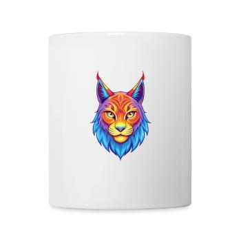 lynx eurasien chat race dessin animé Kawaii animal de compagnie - Mug blanc - blanc - Devant