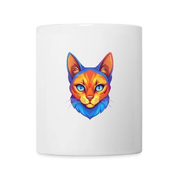 Burmilla Chat Race Dessin animé Kawaii Animal Pet - Mug blanc - blanc - Devant