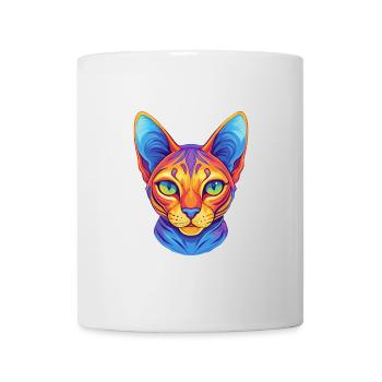 Egyptian Mau Cat Breed Cartoon Kawaii Animal Pet - Mug - white - Front