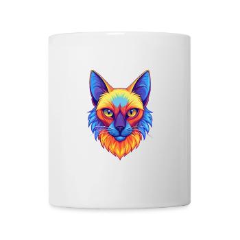 Balinesische Katze Rasse Cartoon Kawaii Tier Haustier - Tasse - Weiß - Vorne