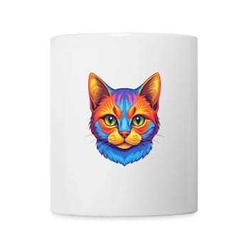 American Wirehair Cat Breed Cartoon Kawaii Animal - Mug - white - Front