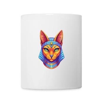 Arabian Egyptian Mau Cat Breed Cartoon Kawaii Anim - Mug - white - Front