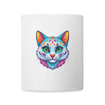 Australische Gefleckte Nebelkatze Rasse Karikatur Kawaii A - Tasse - Weiß - Vorne