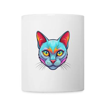 Burmesische Katze Rasse Karikatur Kawaii Tier Haustier - Tasse - Weiß - Vorne