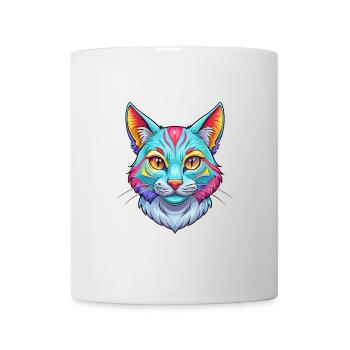 Californie Spangled Cat Breed Cartoon Kawaii Anima - Mug blanc - blanc - Devant
