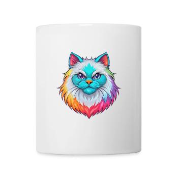 Colorpoint Chat Persan Race Dessin animé Kawaii Animal - Mug blanc - blanc - Devant