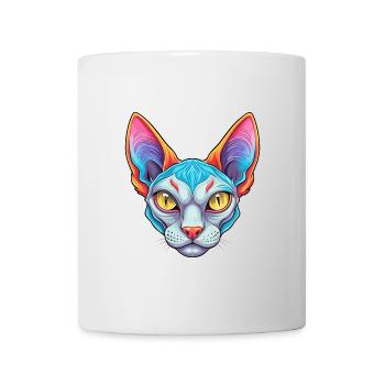 German Rex Cat Breed Cartoon Kawaii Animal Pet - Mug - white - Front