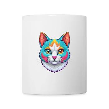 Japanische Bobtail Katze Rasse Karikatur Kawaii Tier P - Tasse - Weiß - Vorne