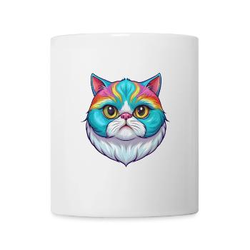 Exotische Kurzhaarkatze Rasse Cartoon Kawaii Tier P - Tasse - Weiß - Vorne